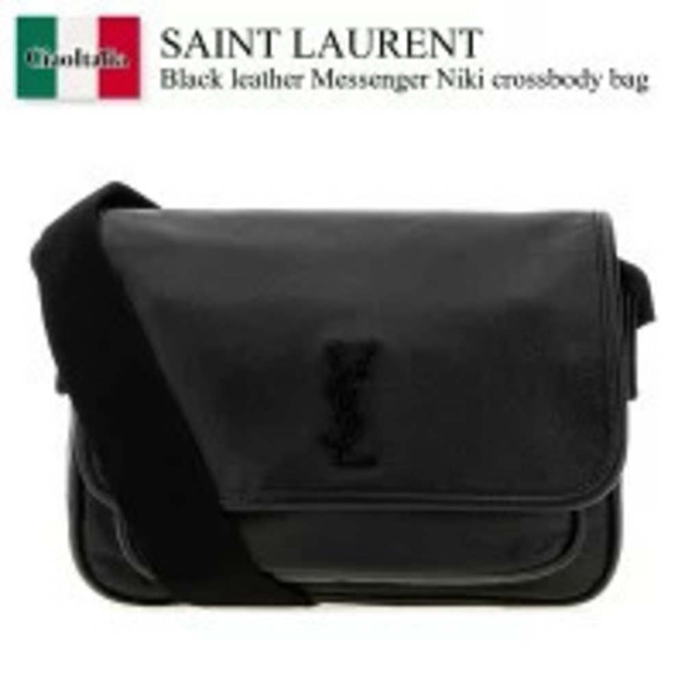 Saint Laurent Bag Handbag Black Leather Messenger Niki Crossbody Shoulder